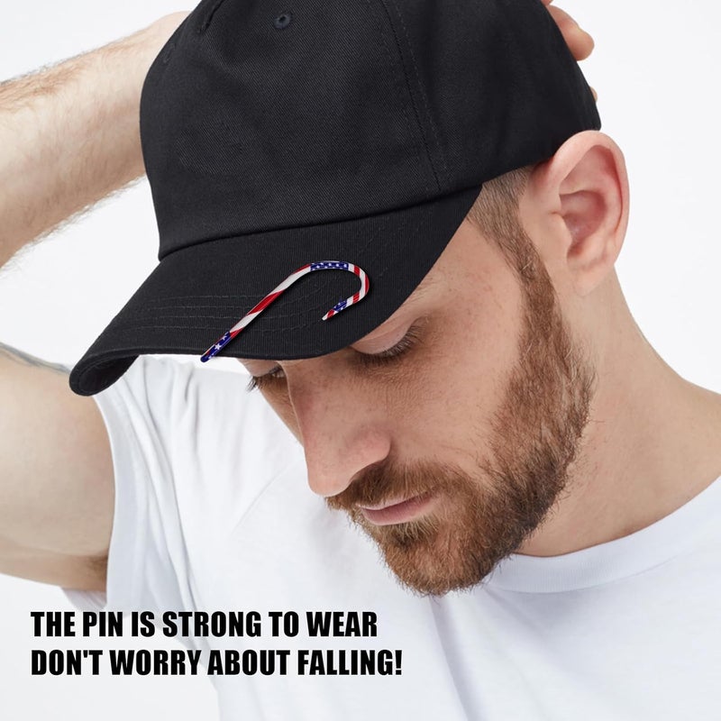 THKFISH Fishing Hooks Hat, 5PCS Pins for Fishing Hat Hook Clip Gold Fish Hook Hat Clip Fish Hooks for Hat,Tie Clips - Image 4